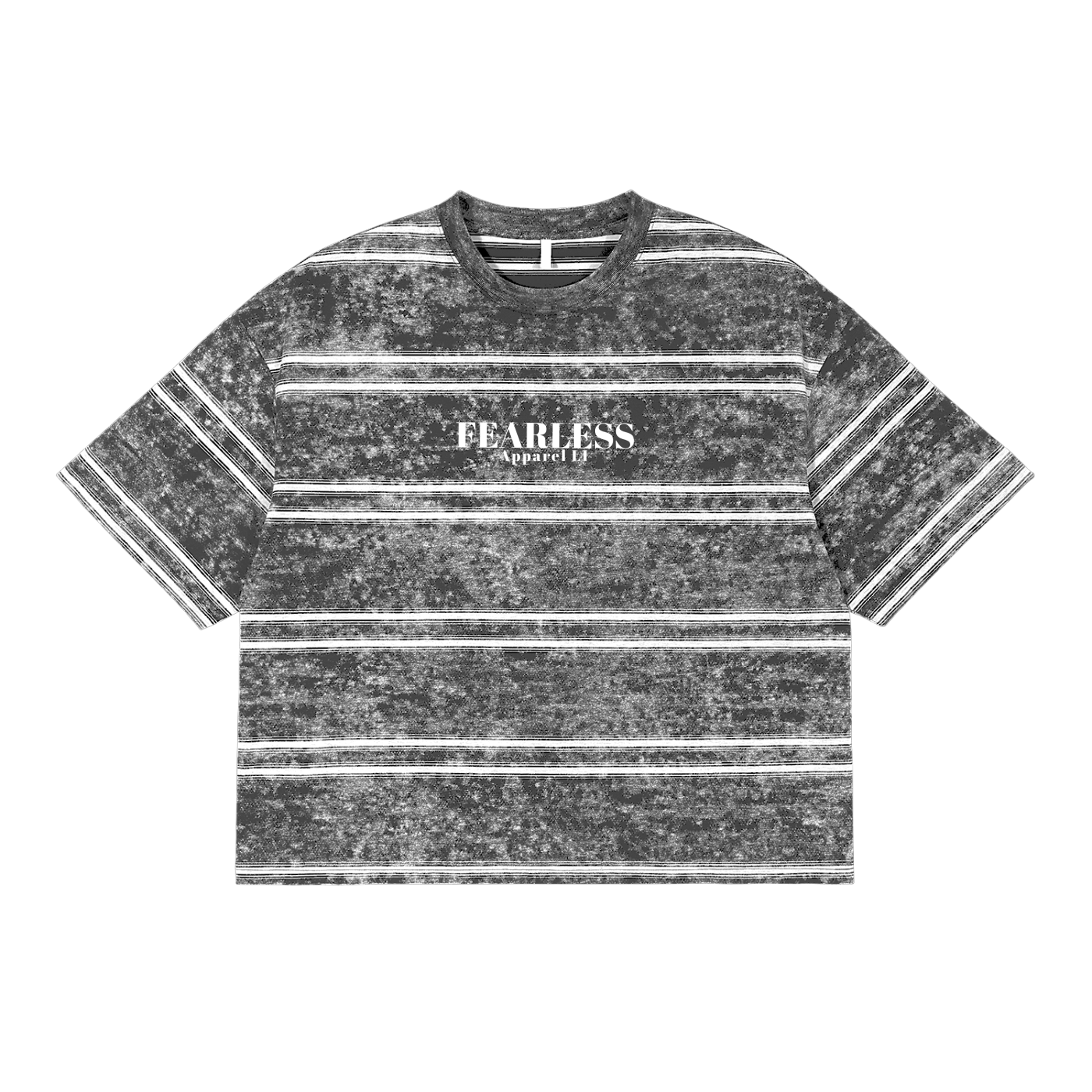 Fearless Apparel Line Snow Washed Striped T-shirt