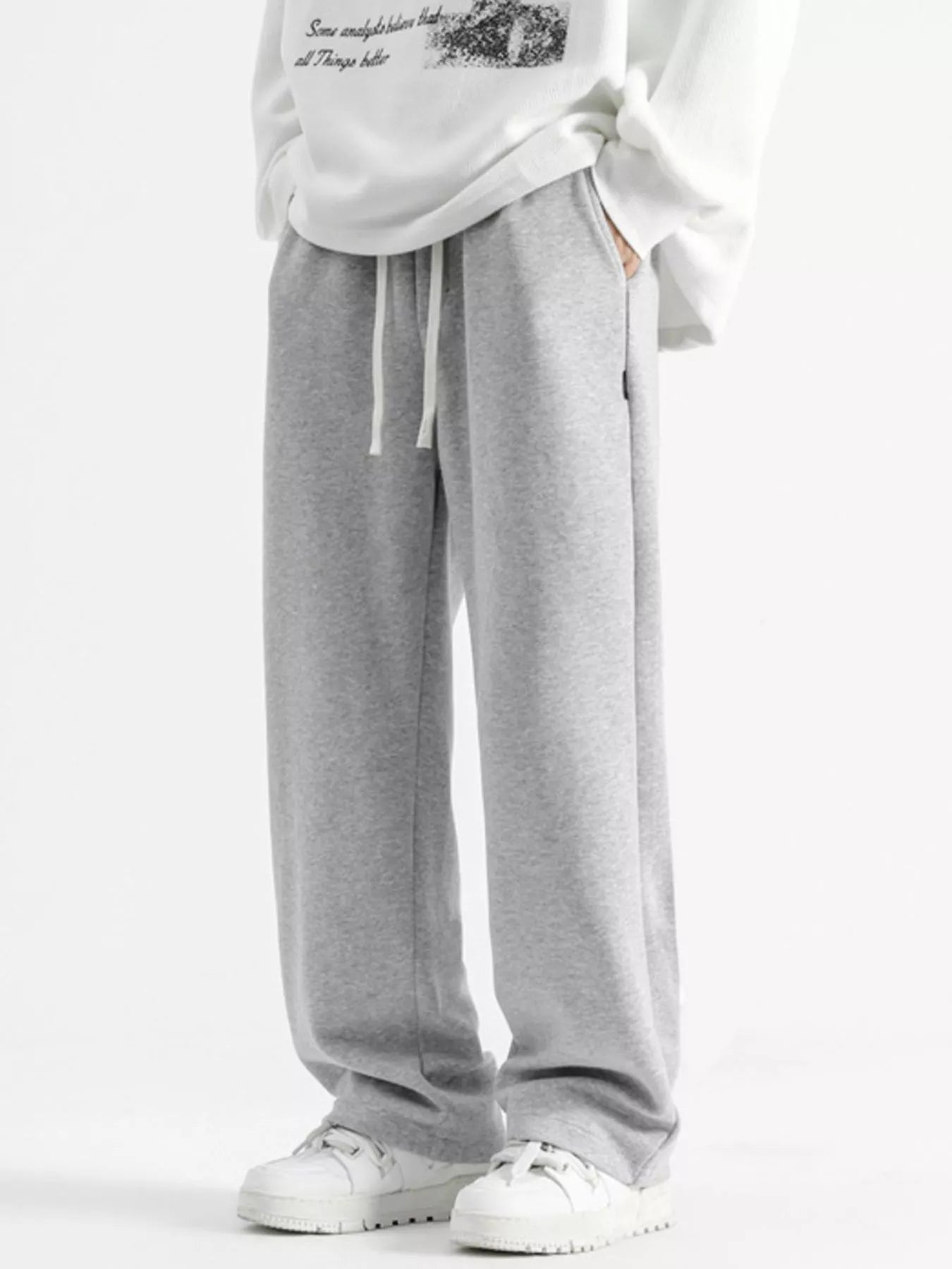 Men's Casual Loose-Fit Drawstring Sweatpants