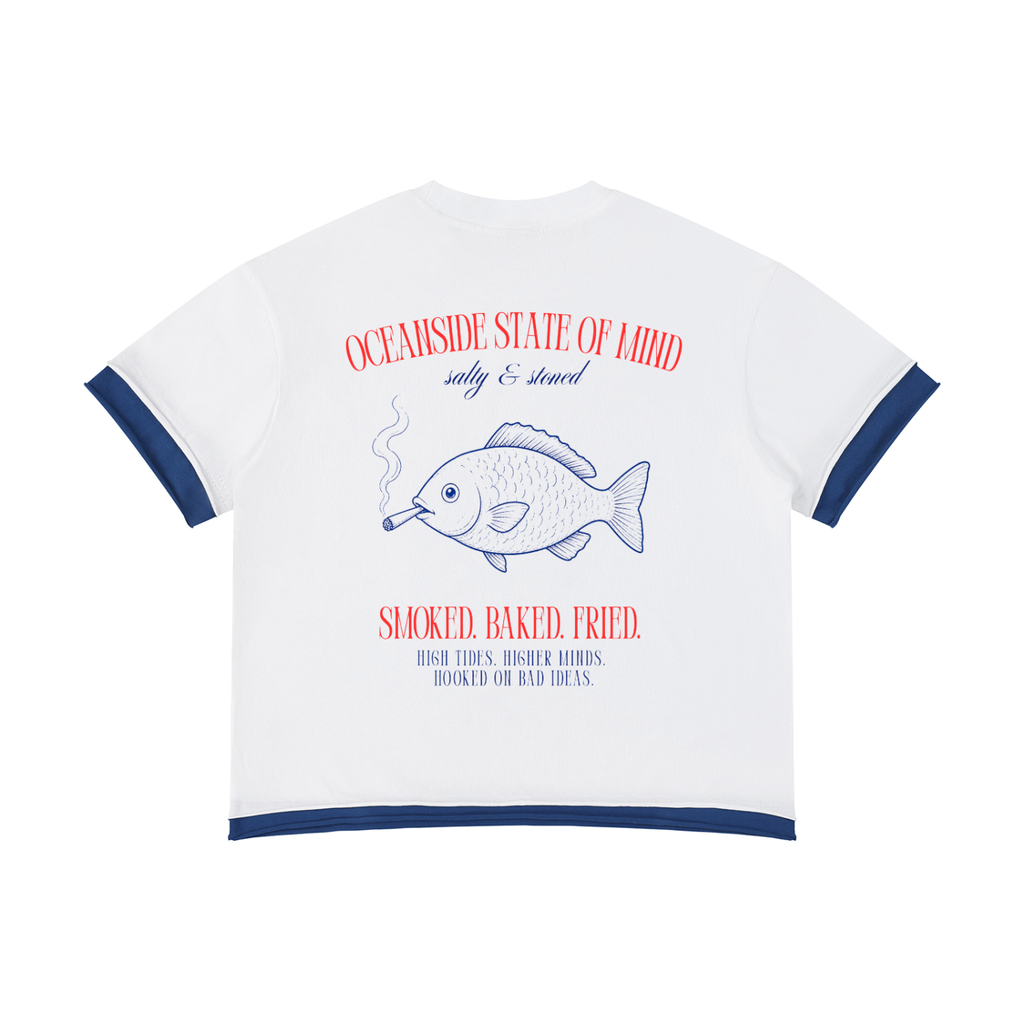 Salty & Stoned Double Layer Tee