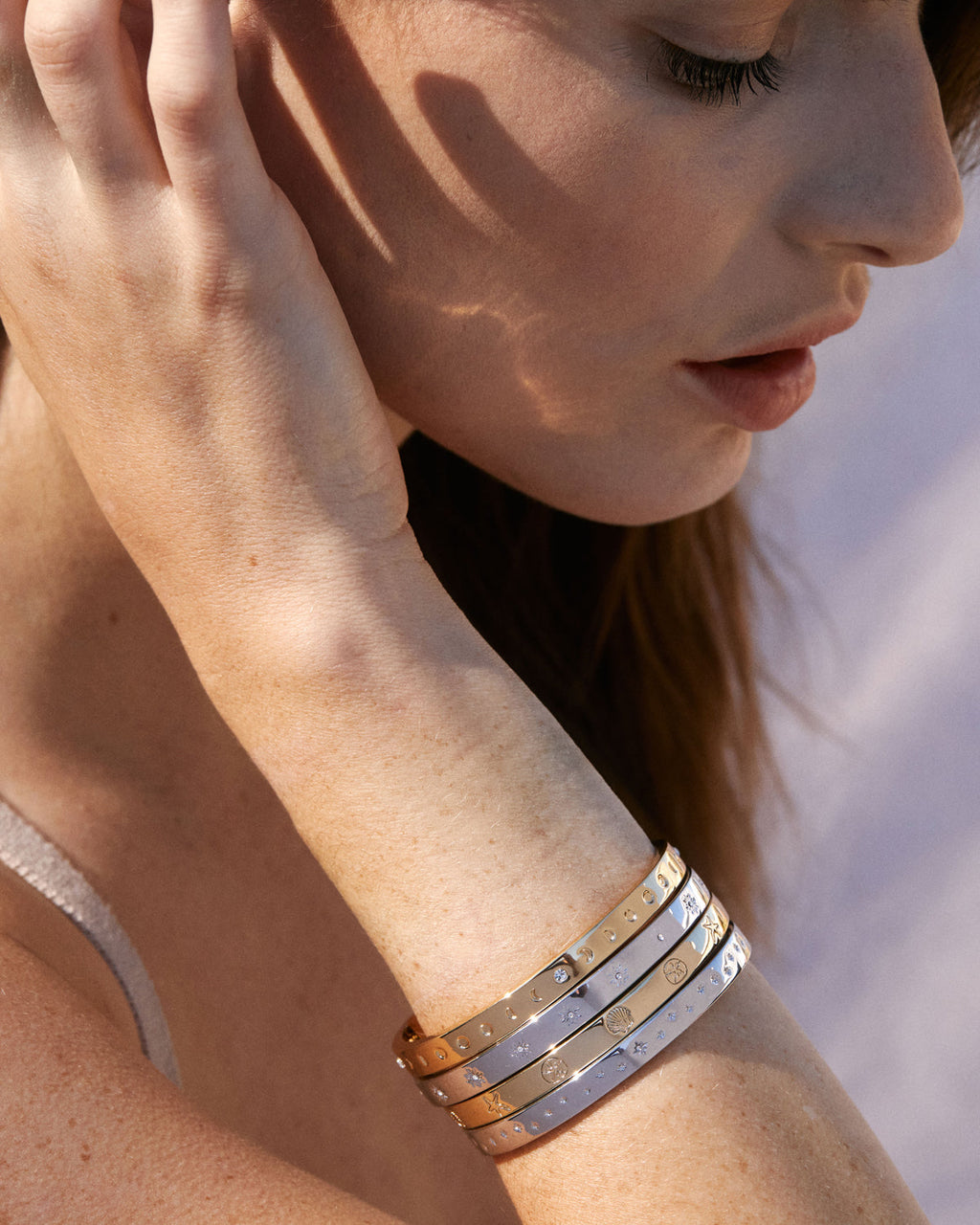 Sea Seeker Hinged Bracelet