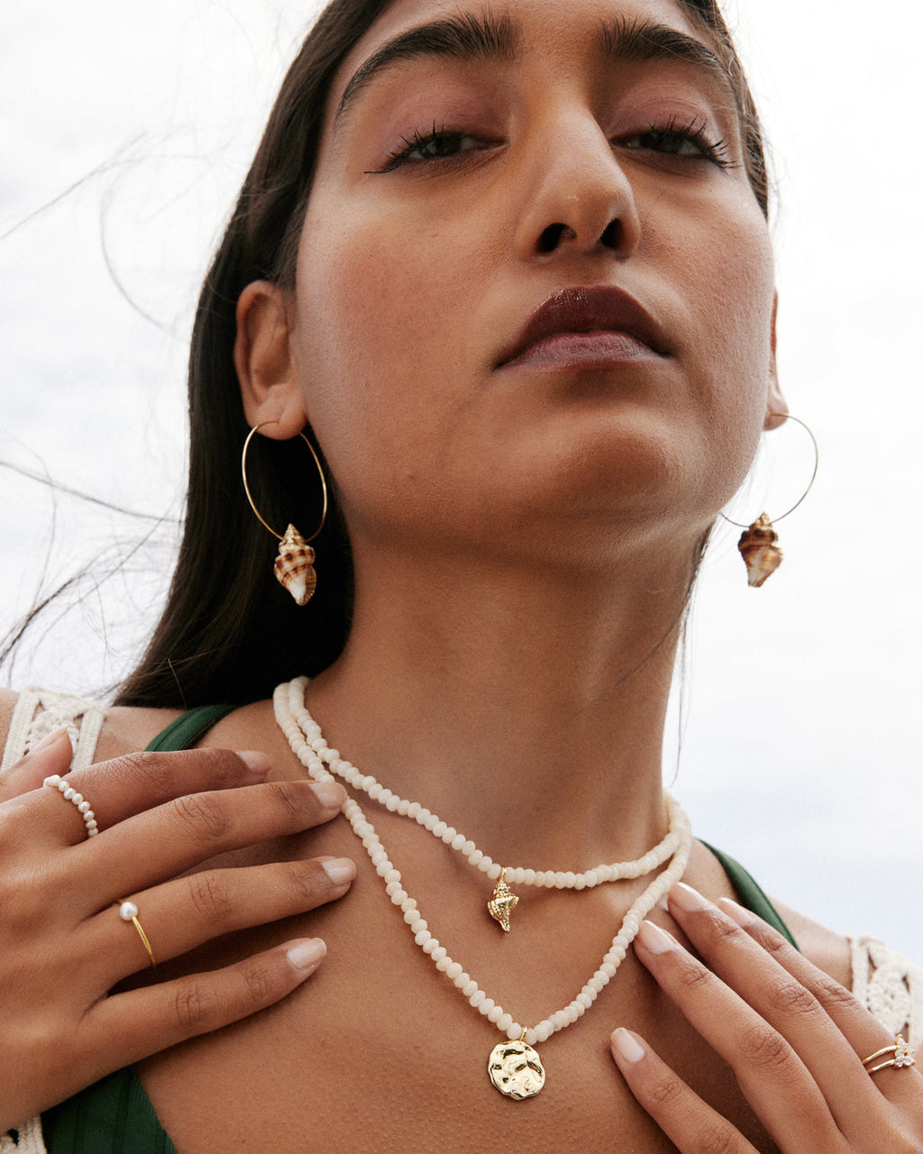 Sea Seeker Opal Beaded Necklace