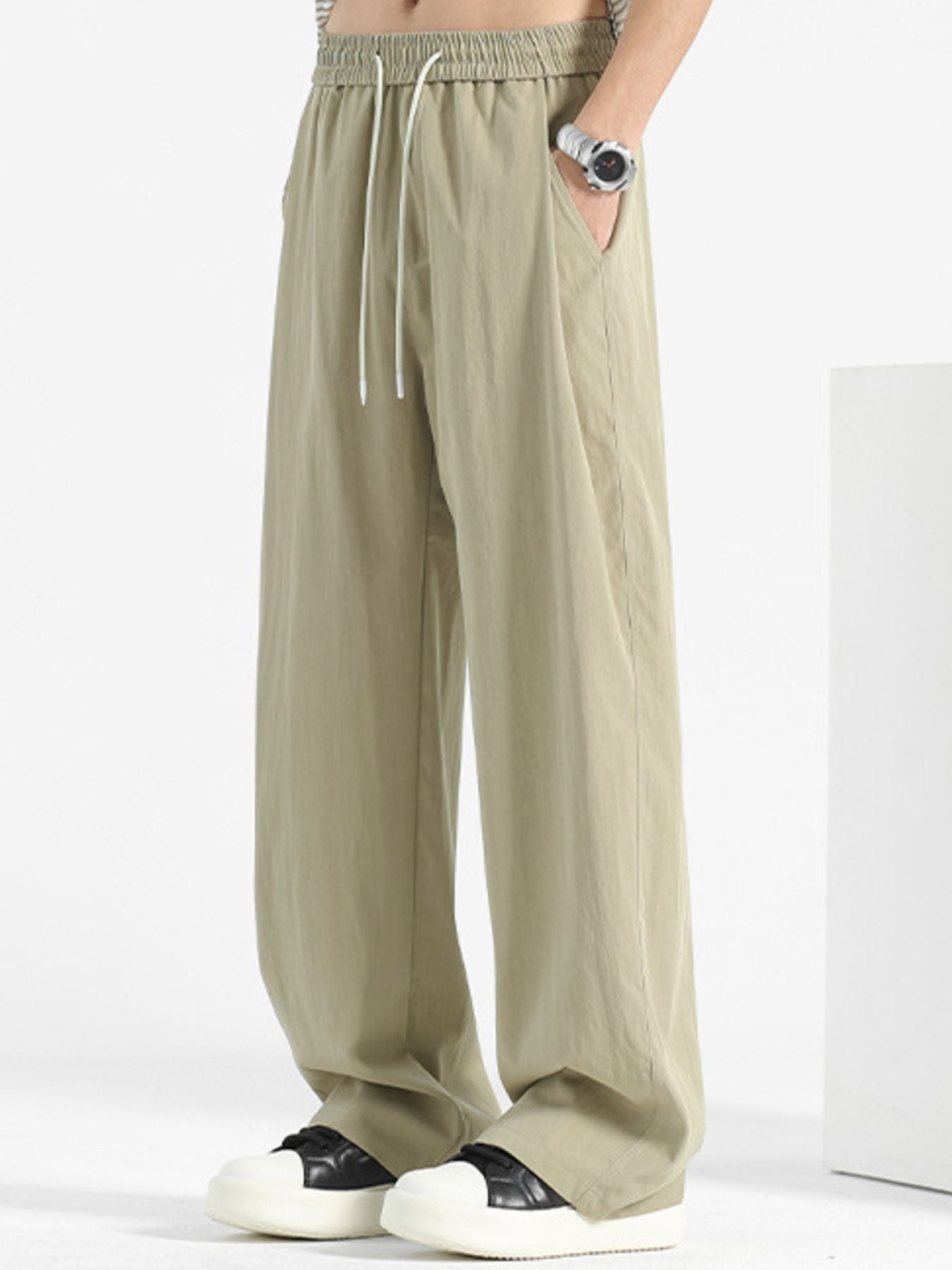 Men's Loose Fit Drawstring Casual Pants