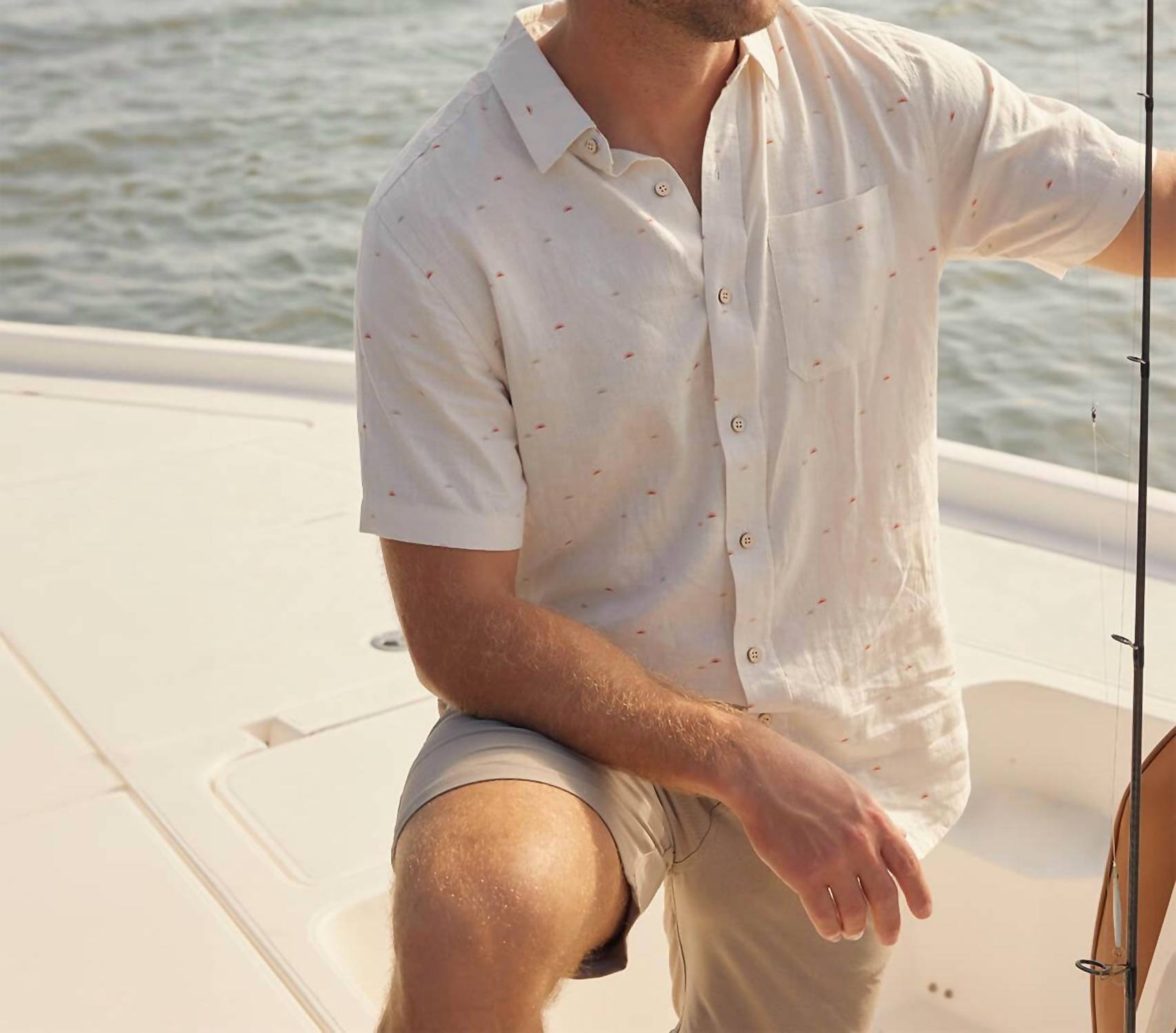 Coastline Short Sleeve Button Up Shirt