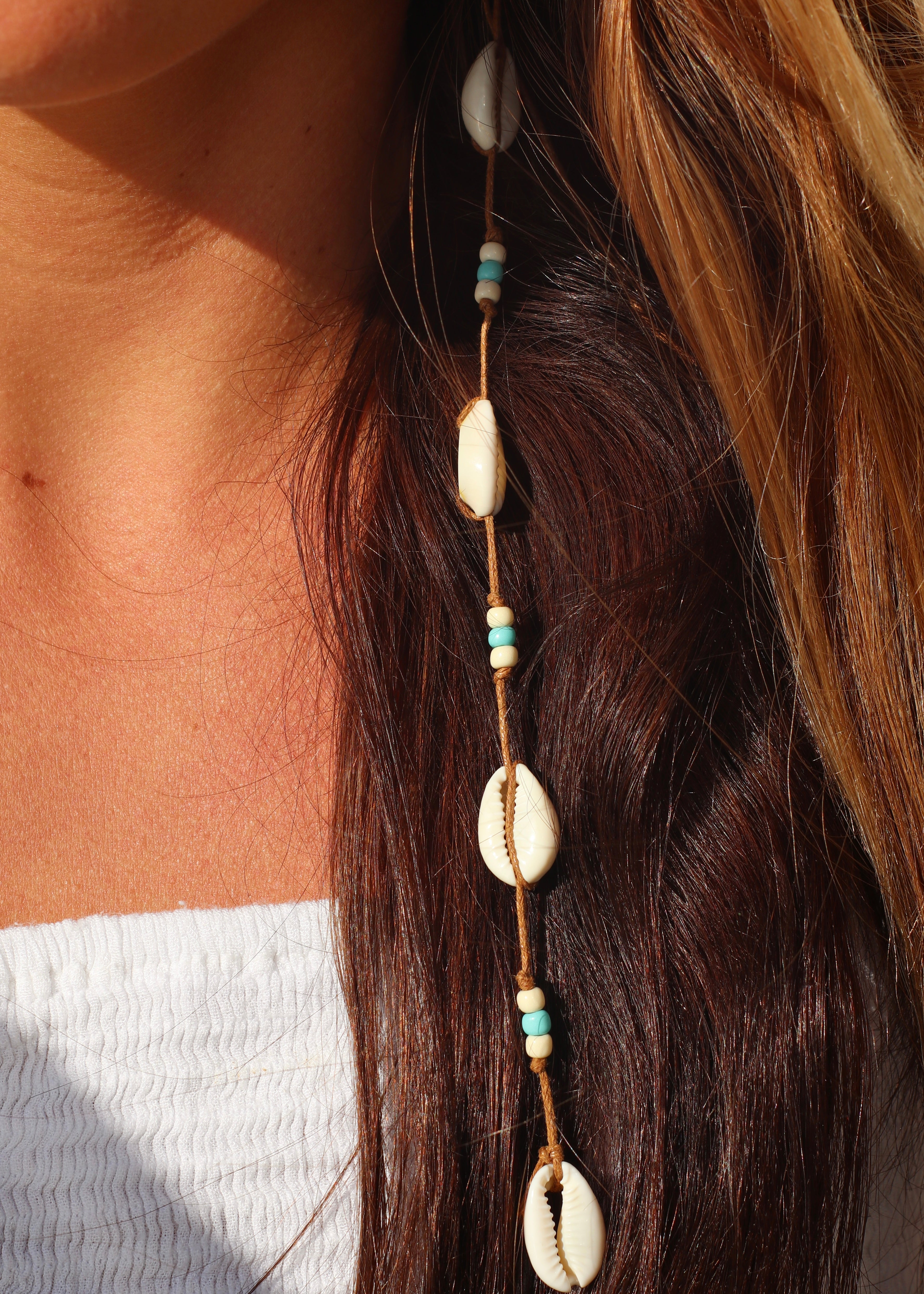 (CLIP-ON) Brunette Boho Babe - Mermaid Extension