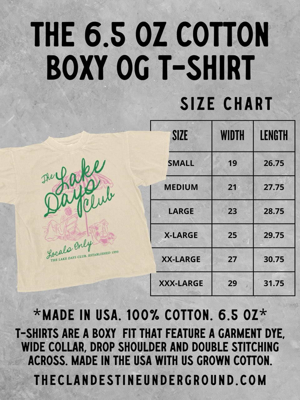 Underground Original Design: Extra Dirty Please, Martinis Boxy Cotton TShirt