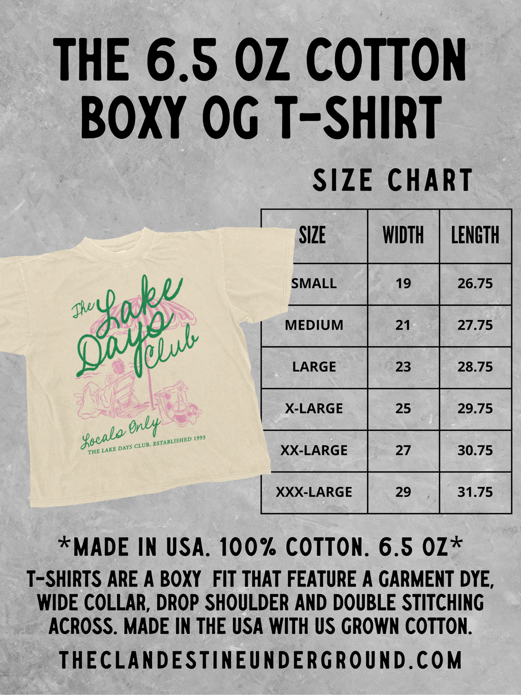 Underground Original Design: Weekends At The Lake, Summer Boxy Cotton T-Shirt