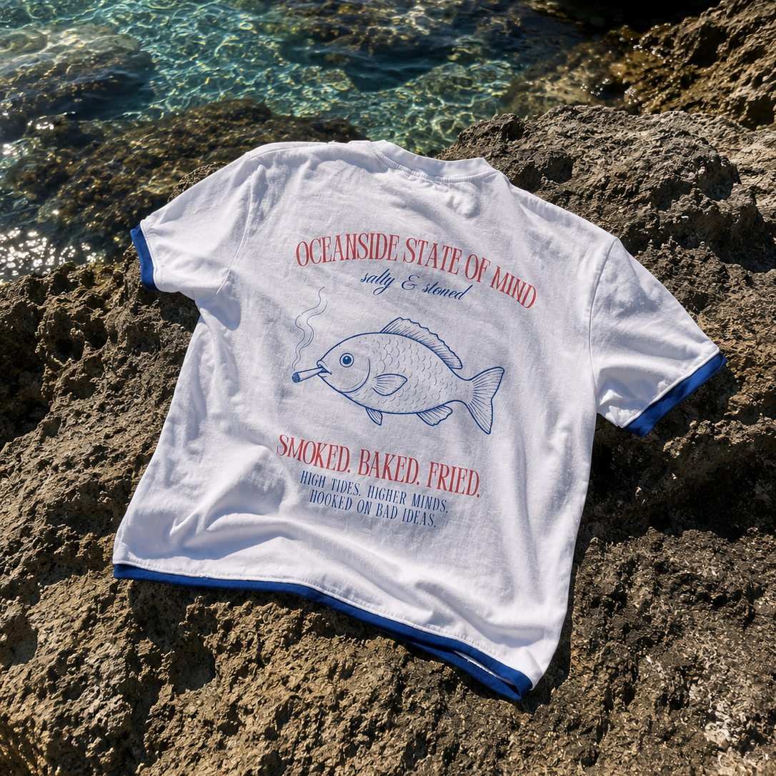 Salty & Stoned Double Layer Tee