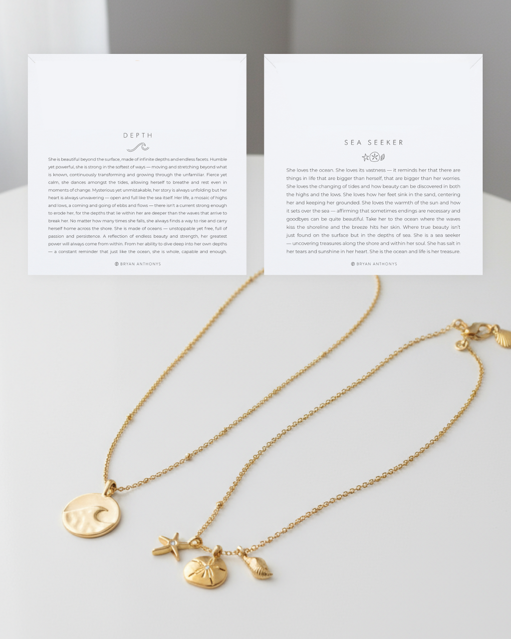 Sea Seeker & Depth Layered Necklace Set