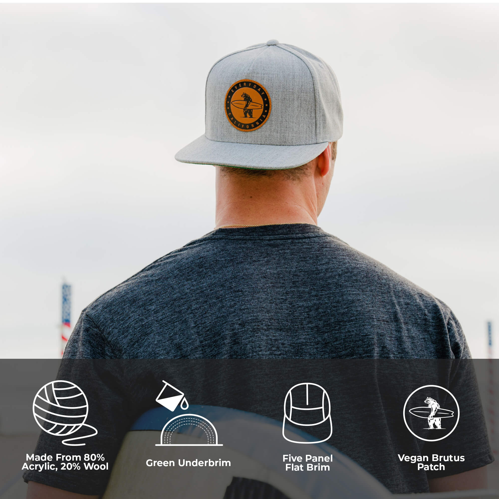 Marine Layer Wool Snapback Hat
