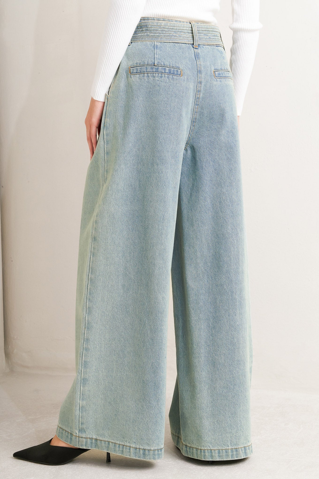 THINK OF ME DENIM PANTS