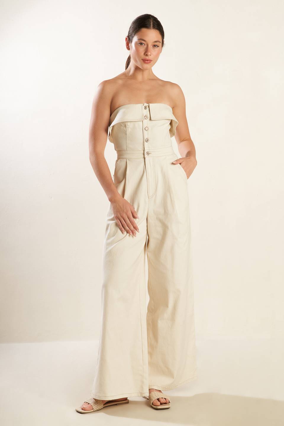 WEEKEND GETAWAY WOVEN JUMPSUIT