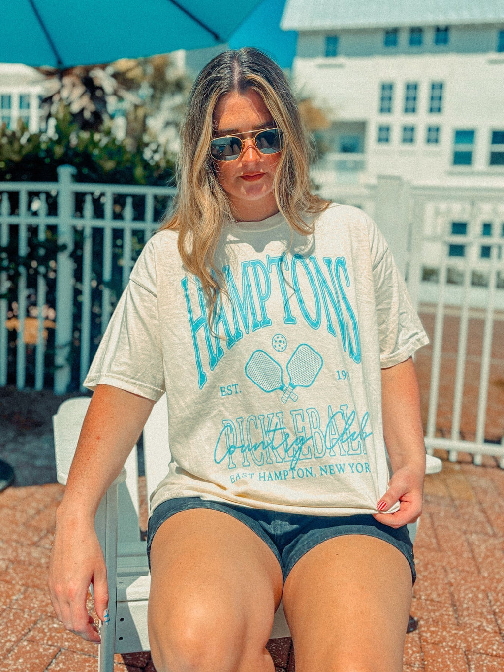 Underground Original Design: Hamptons Country Club Pickleball Boxy Cotton TShirt