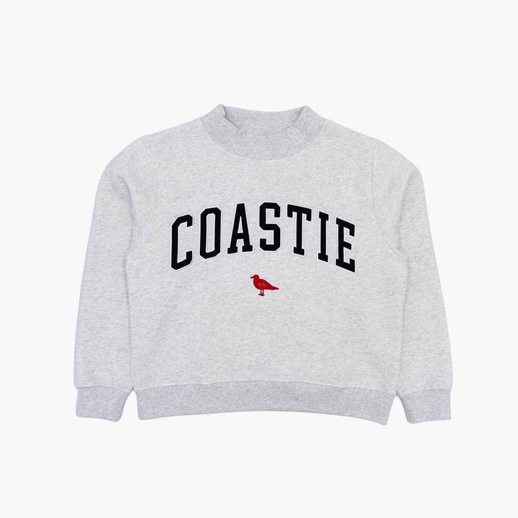 Coastie Embroidered Mock Neck Sweatshirt