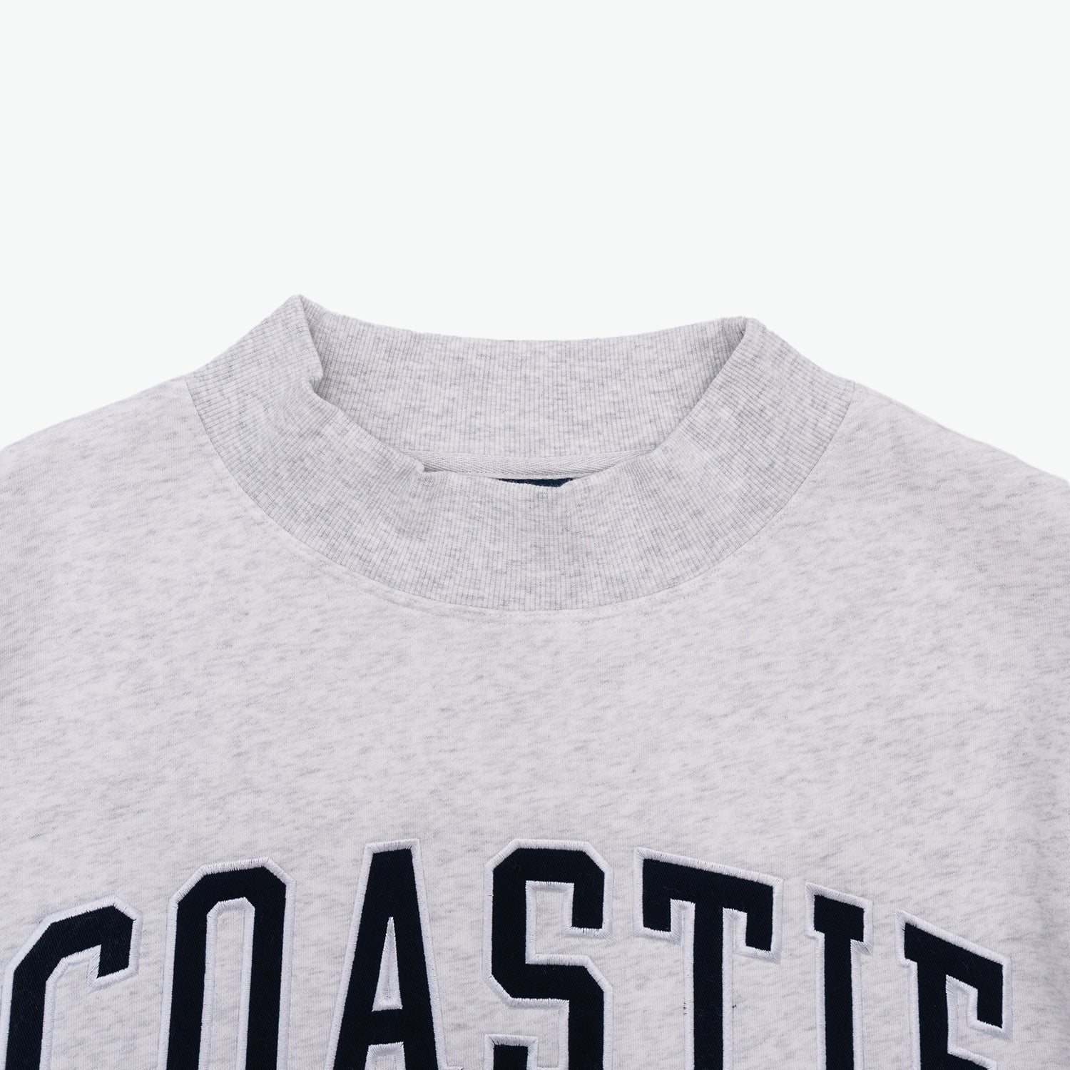 Coastie Embroidered Mock Neck Sweatshirt