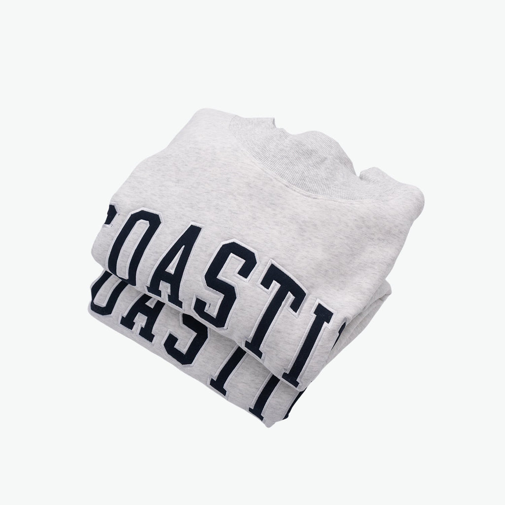 Coastie Embroidered Mock Neck Sweatshirt