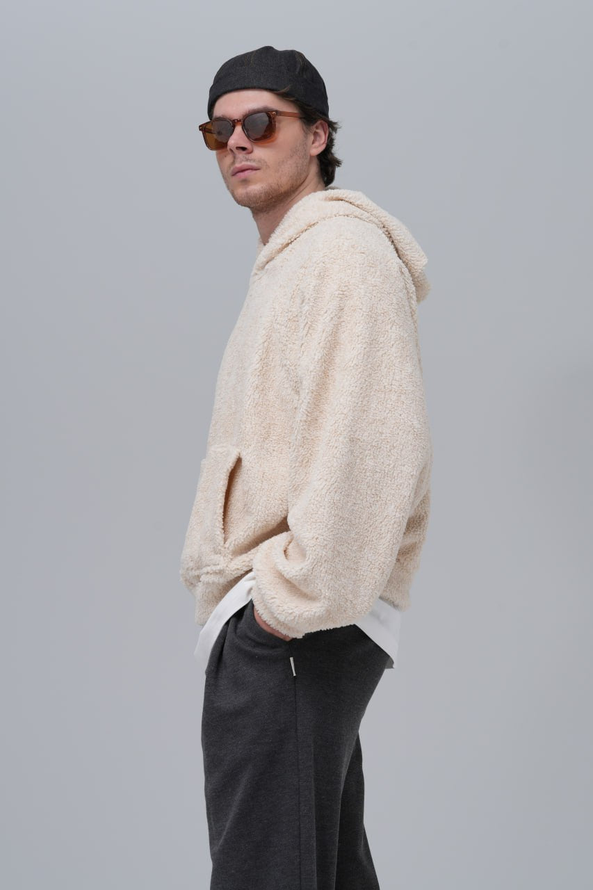 Oversized Bouclé Hoodie