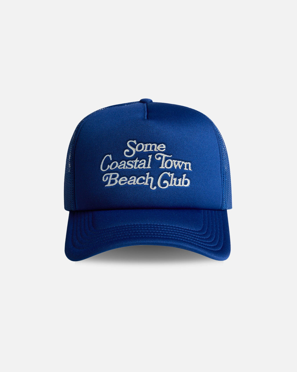 Beach Club Trucker Snapback Hat - Mariner Blue