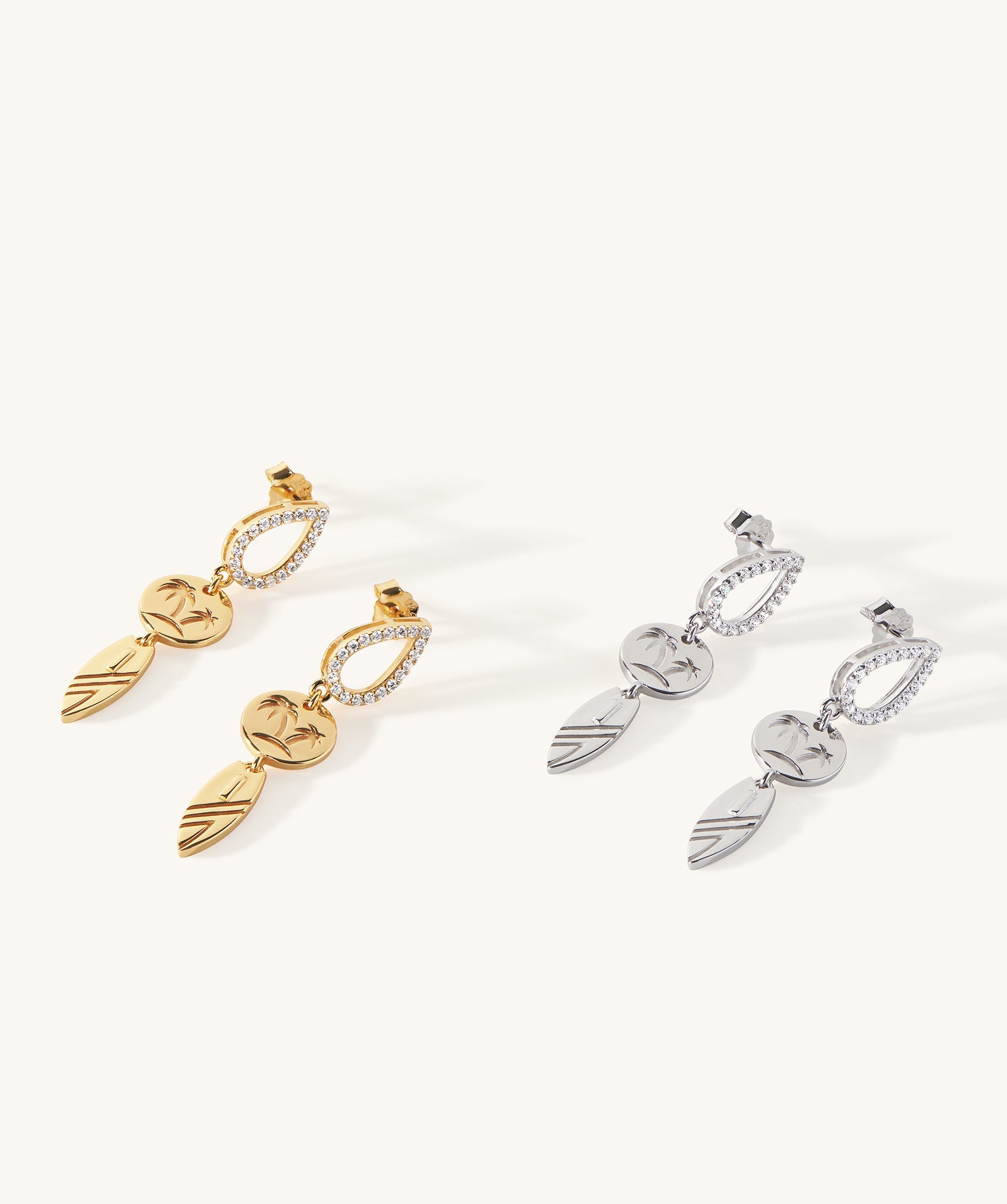 Ponta Preta Dangle Earrings