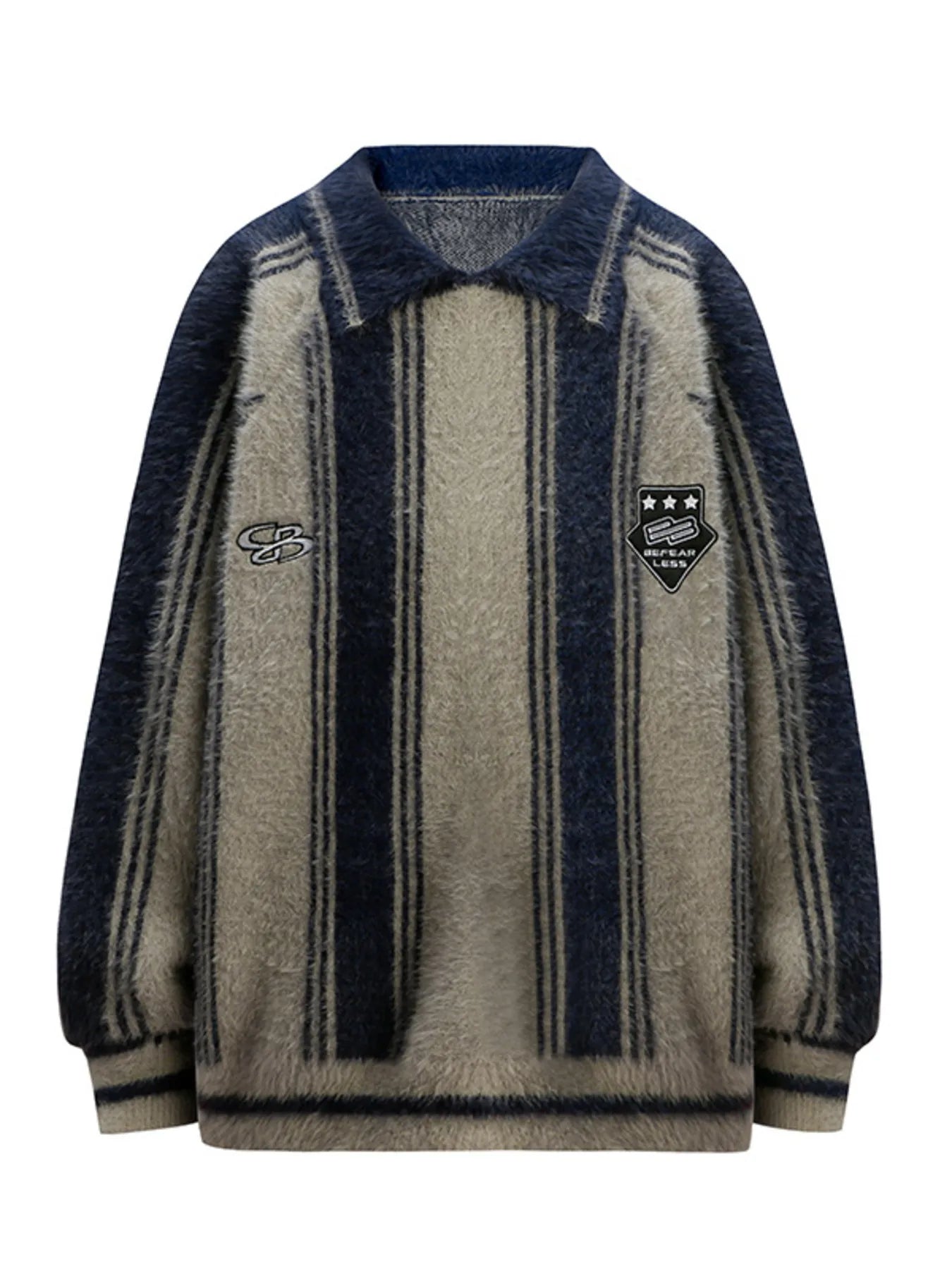 Men's Striped Long Sleeve Sweater
