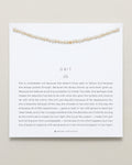 Grit Seed Pearl Anklet