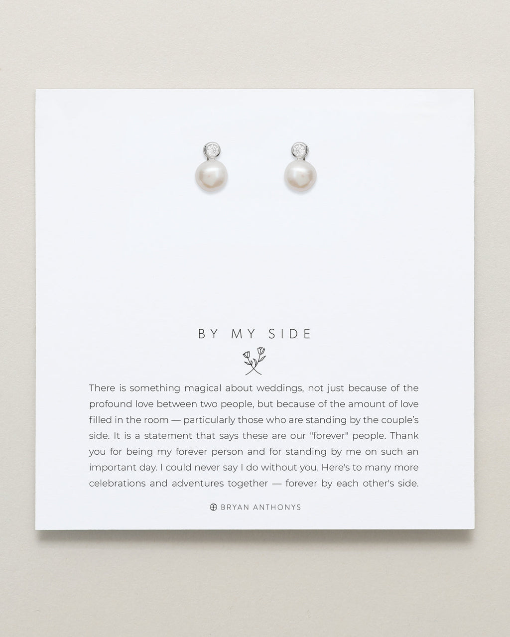 By My Side Pearl Studs