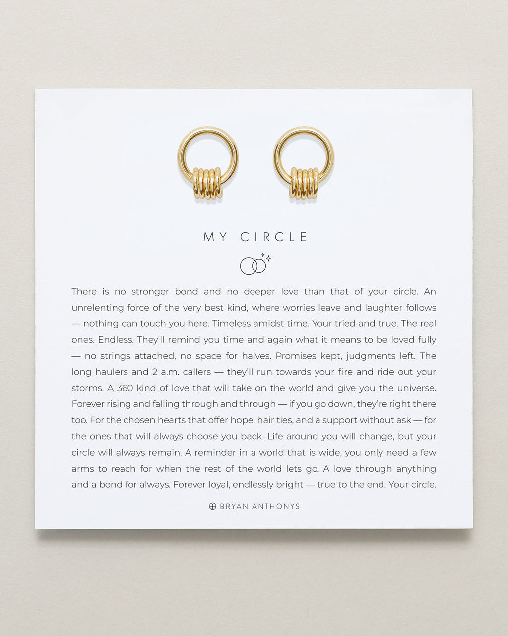My Circle Drop Earrings