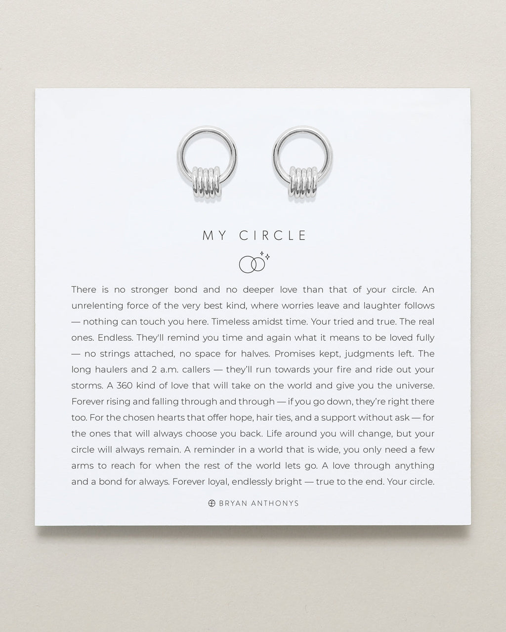 My Circle Drop Earrings