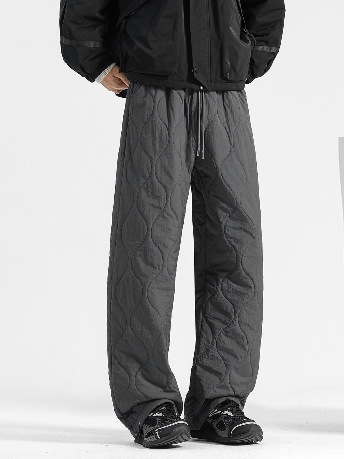 Men's Quilted Loose-Fit Pants