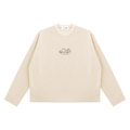 Waffle Knit Raw Hem Longsleeve
