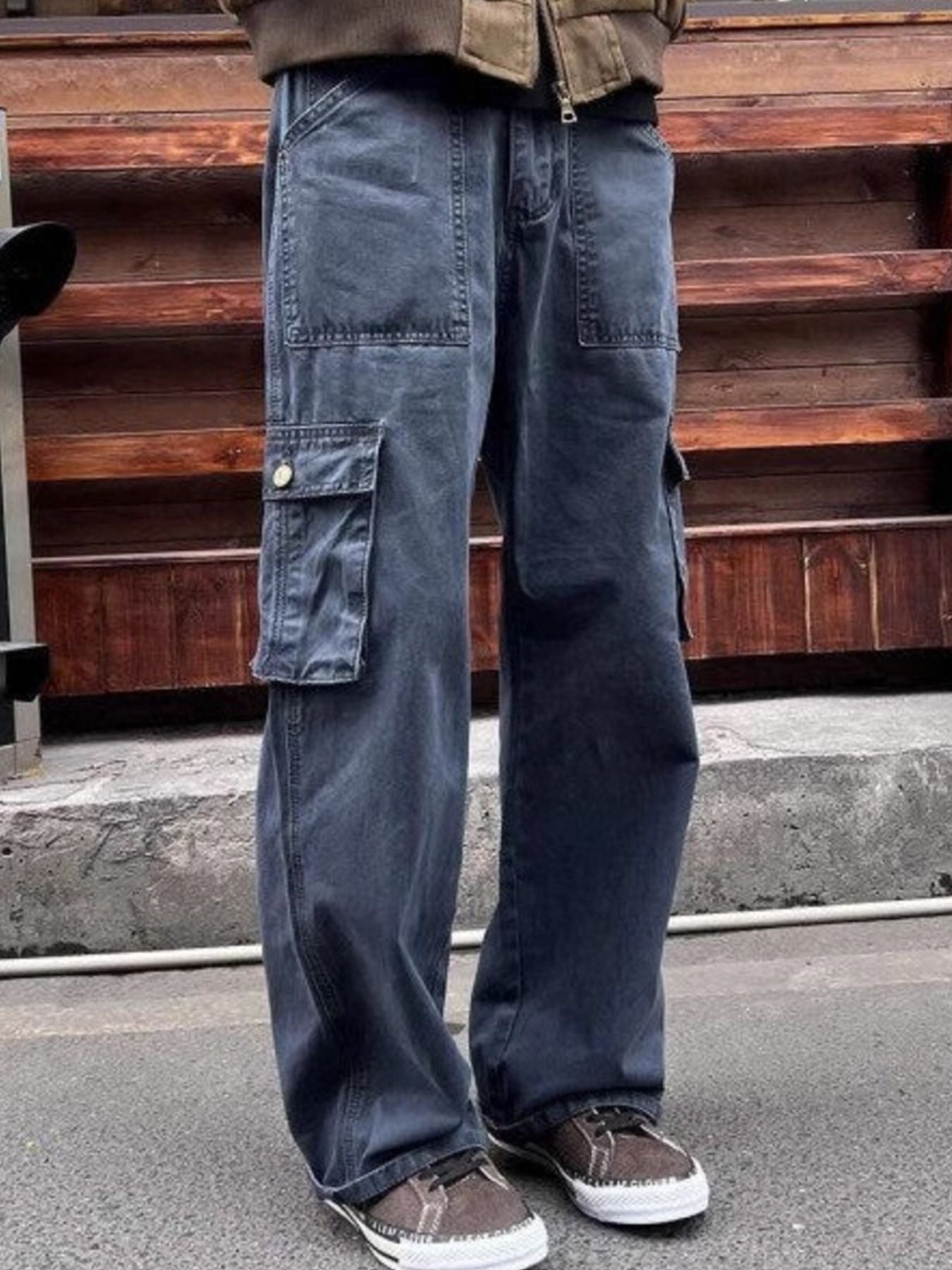 Men's Vintage Wash Relaxed Fit Cargo Pants