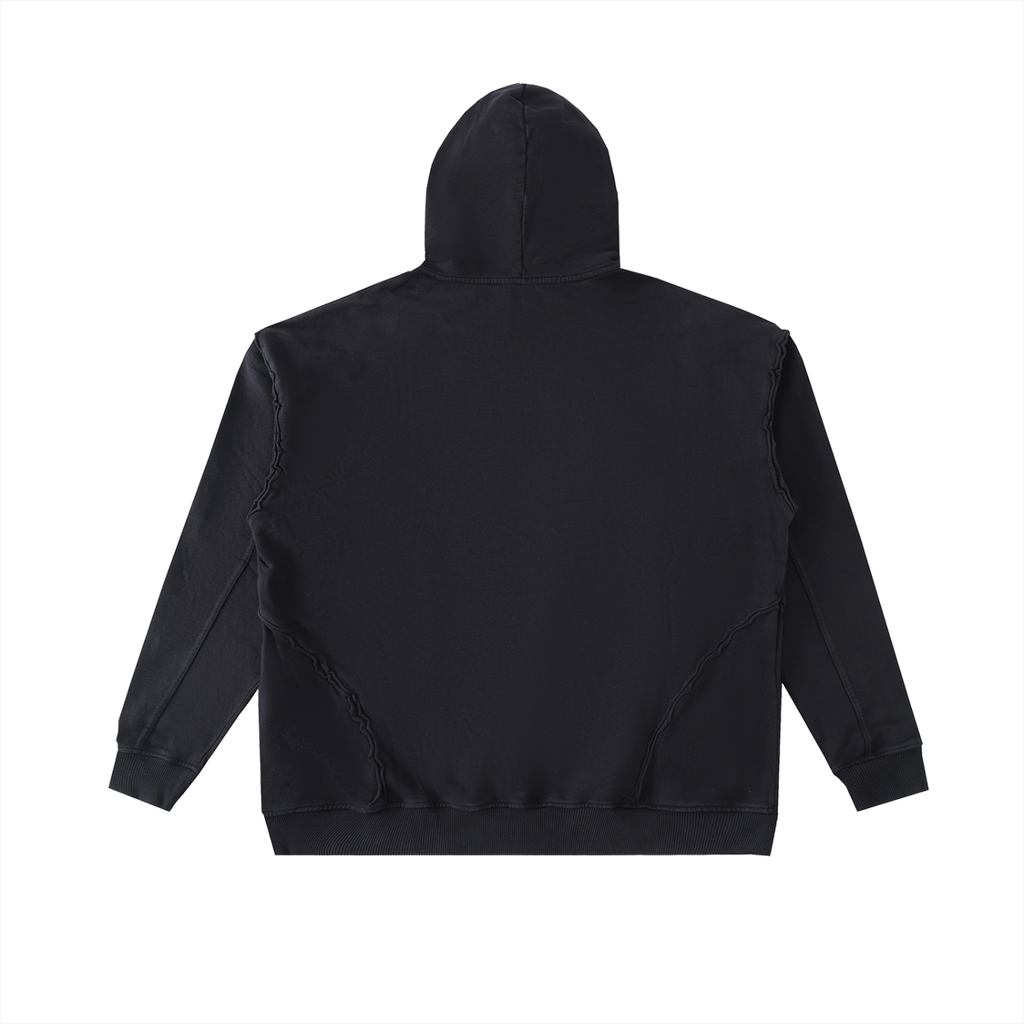 Fearless Apparel Raw-Seam Enzyme Washed Hoodie – 100% Cotton Heavyweight Streetwear