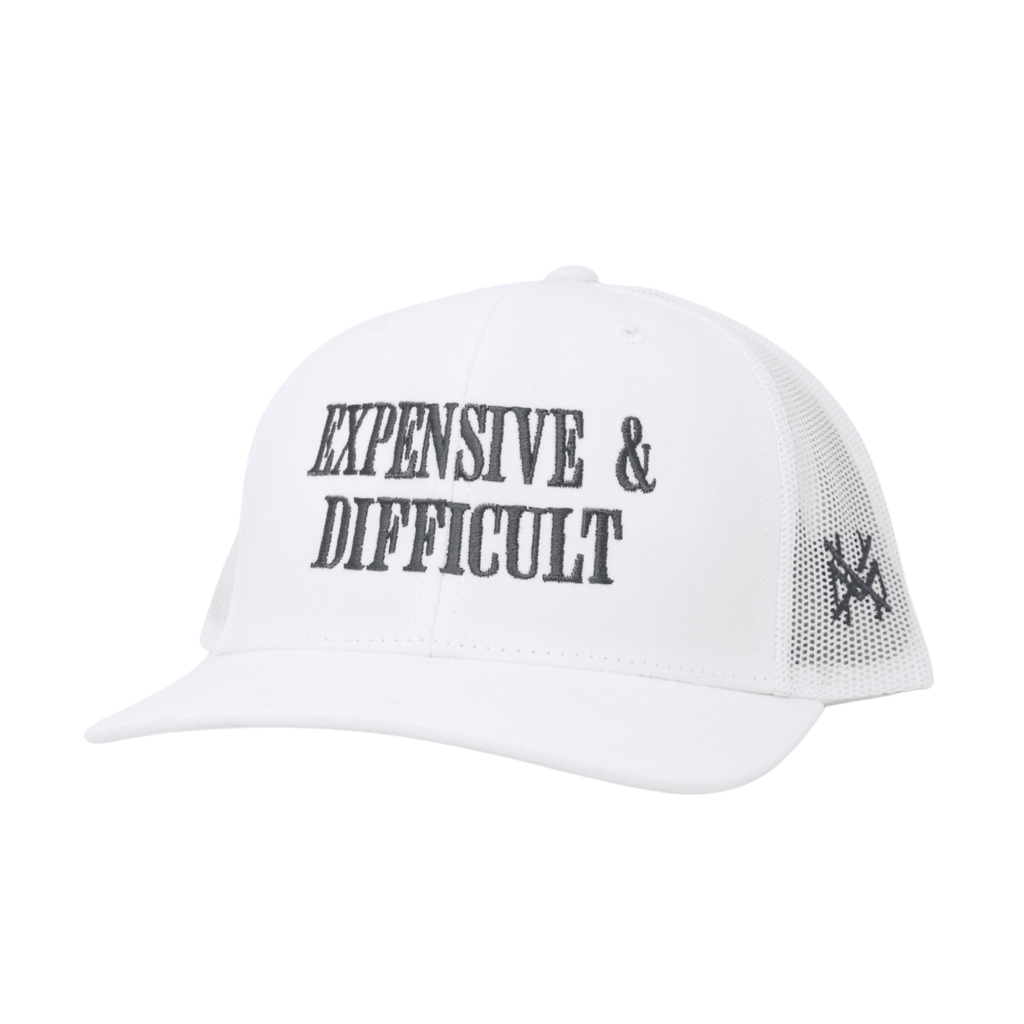 Expensive & Difficult Snapback Hat - Embroidered Trucker Cap