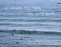 Go Where You Feel Most Alive