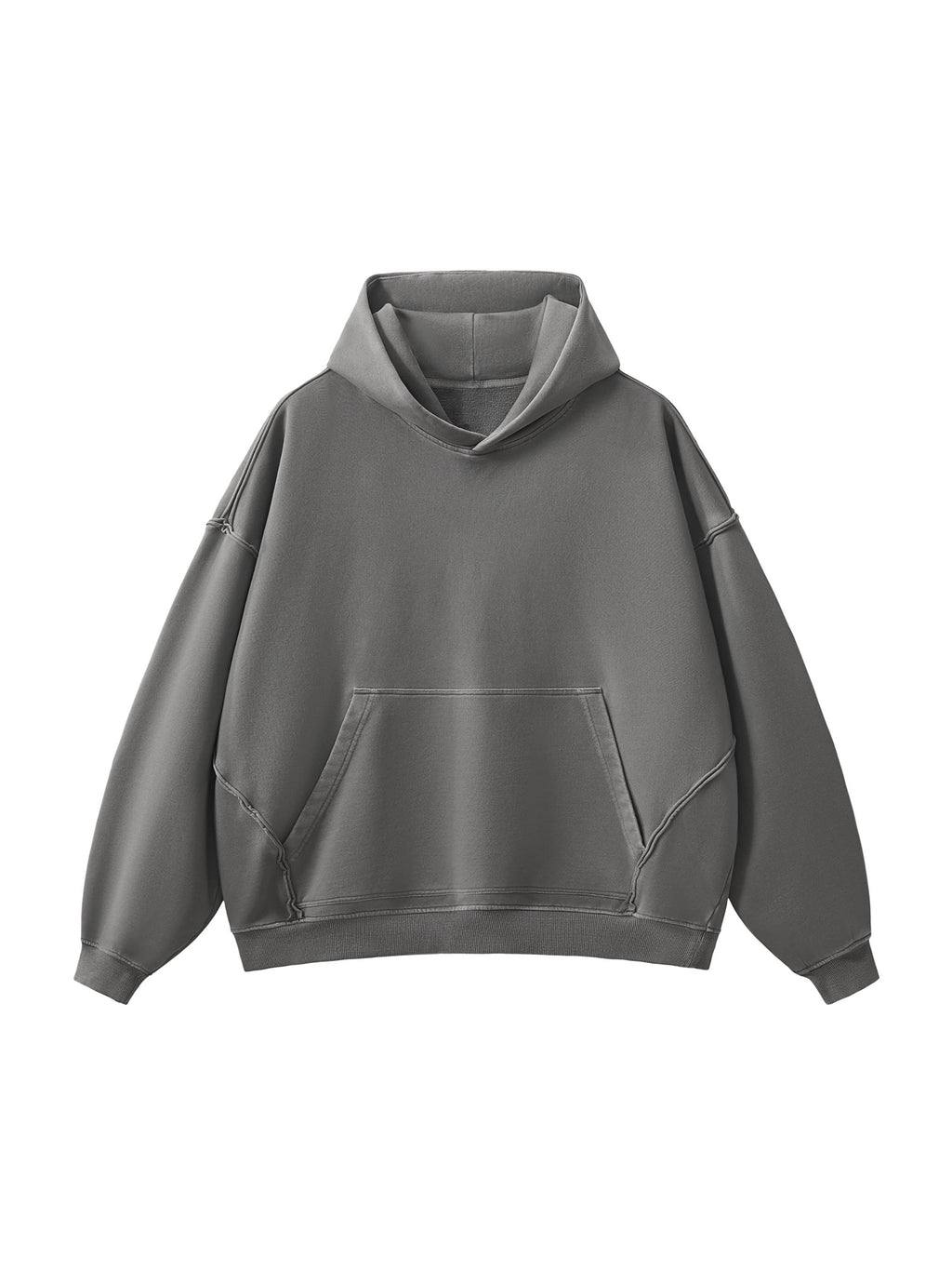 Fearless Apparel Raw-Seam Enzyme Washed Hoodie – 100% Cotton Heavyweight Streetwear