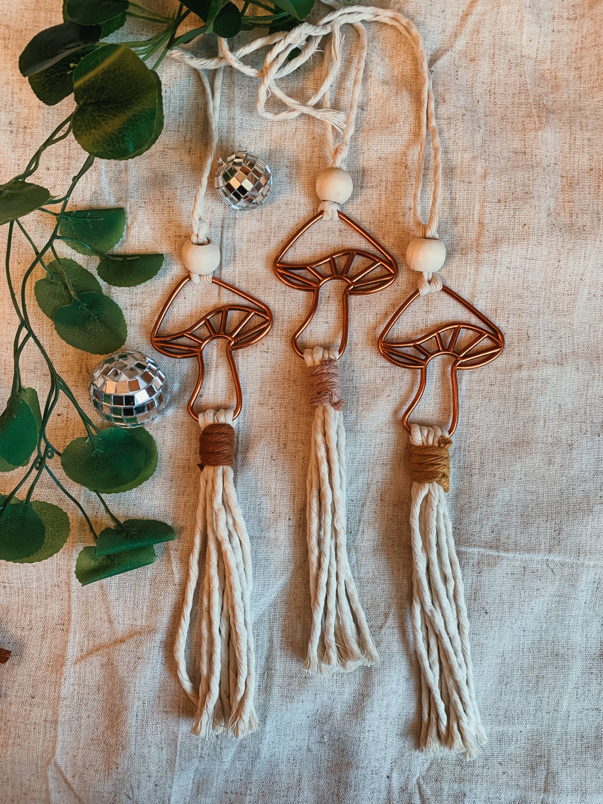 Mushroom Car Charm