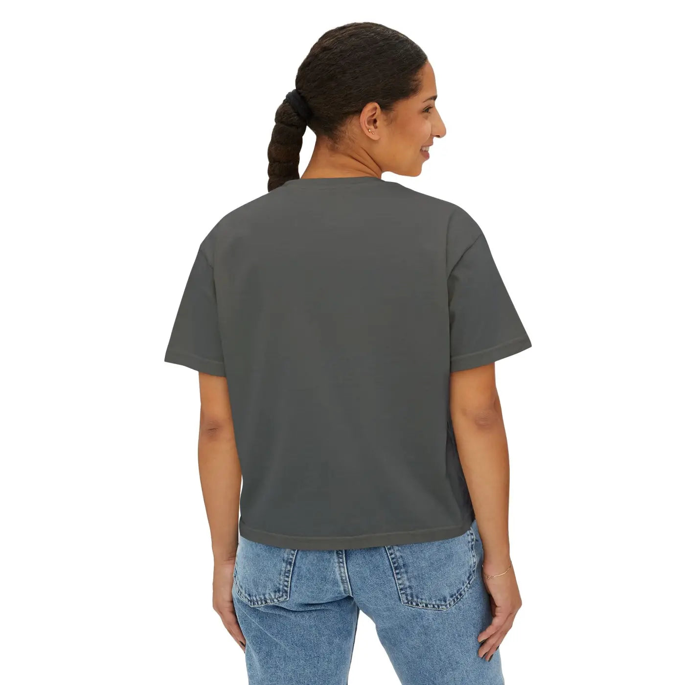 Boxy Tee Retro Palm Beach Sunset - Summer Vibes - DipaliZ