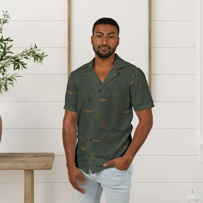 Premium Hawaiian Camp Shirt - Tropical Flair Summer Style - DipaliZ