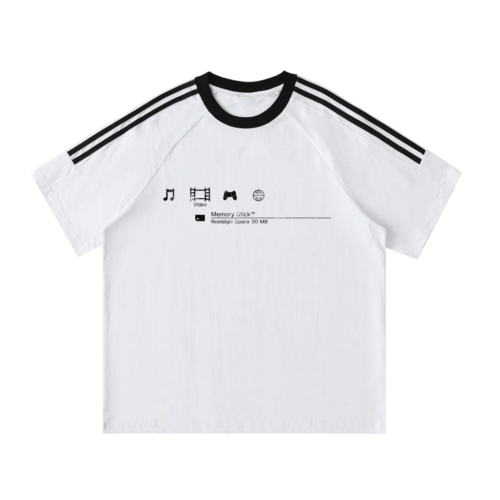 Nostalgic Space Striped T-Shirt