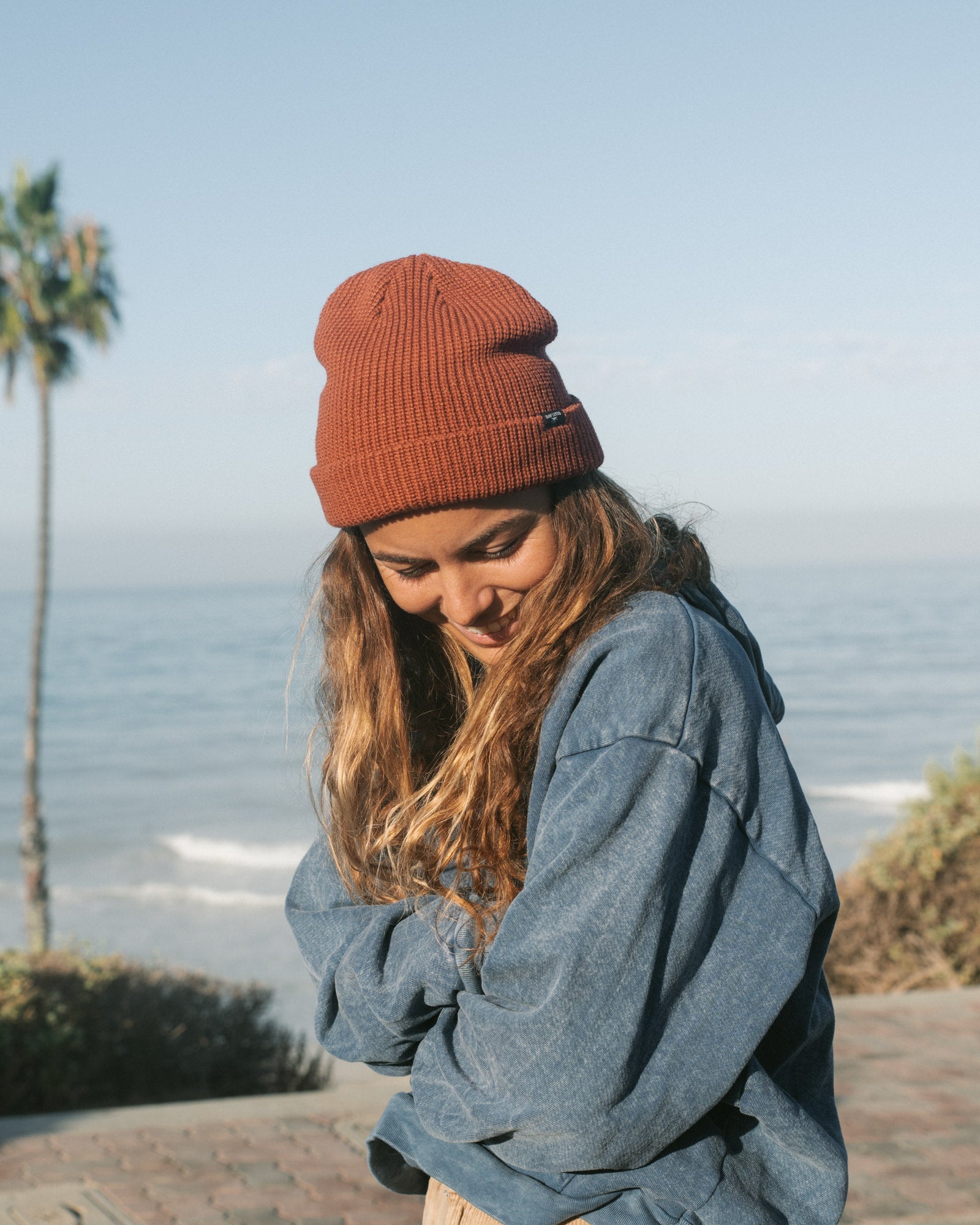 Locos Beanie - Burnt Red