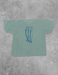 Underground Original Design: Three Little Fish, Summer Boxy Cotton TShirt