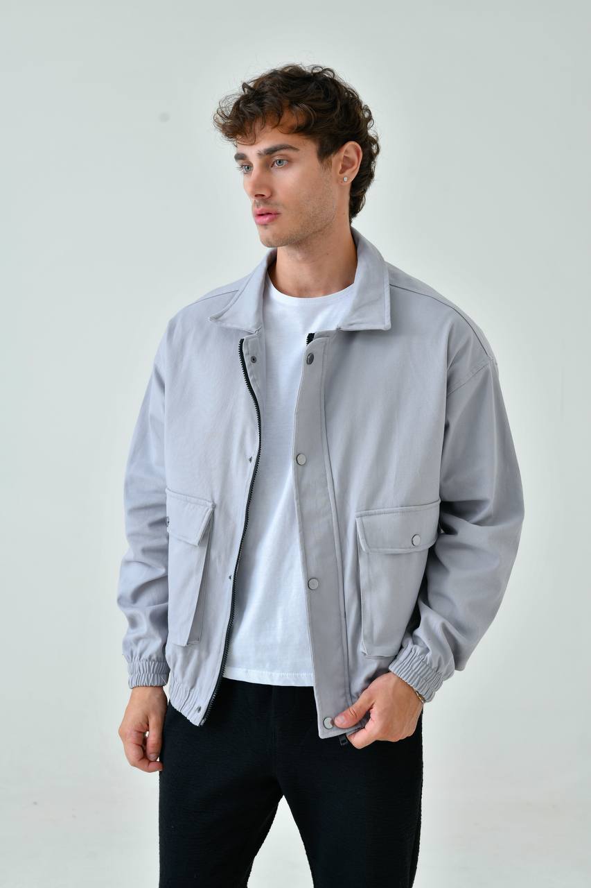 Oversize Washed Gabardine Coat - Unisex Long Trench Coat